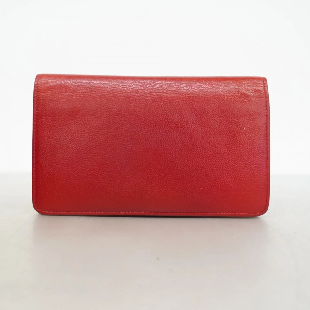 CHANEL Red Caviar Leather Wallet - Picture 9 of 9